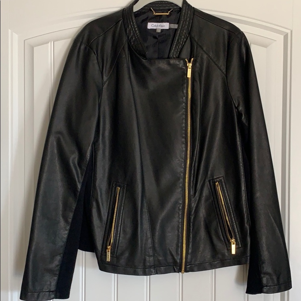 Calvin Klein Faux Leather Jacket